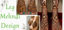 Stylish Leg Mehndi Design Images