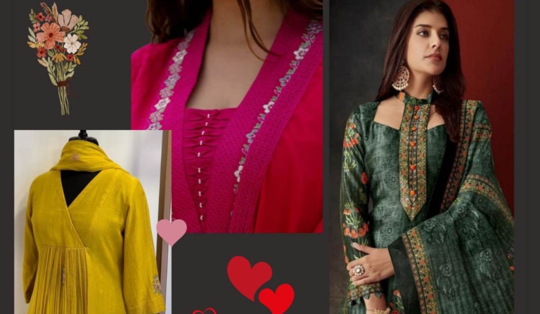 latest neck designs for kurtis