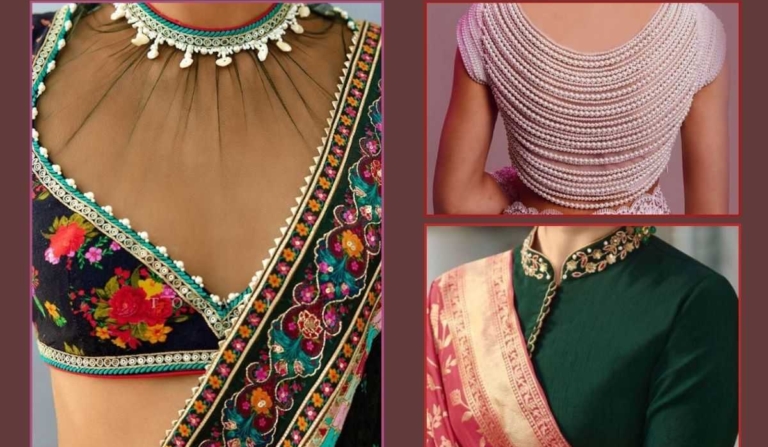 Simple Blouse Design Front and Back