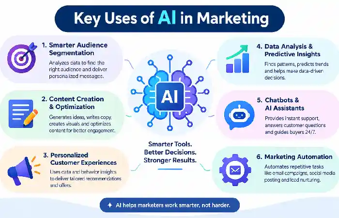 key uses of ai in marketing