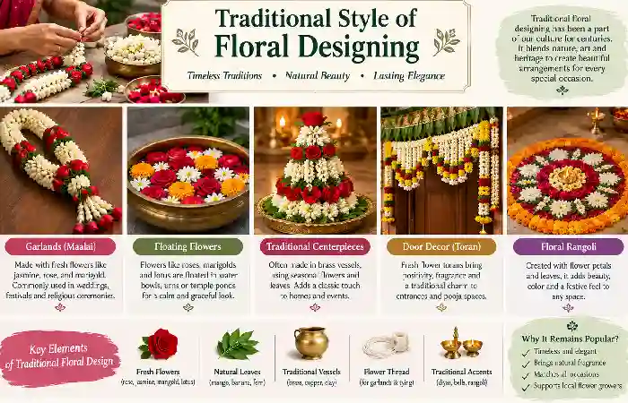 traditional style of floral designing